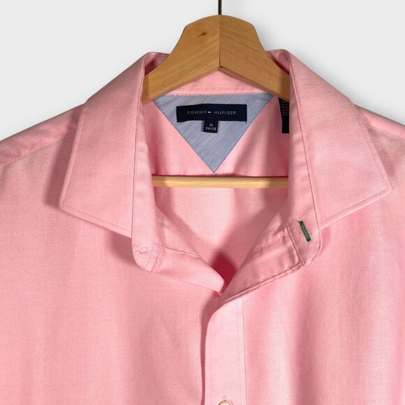 Tommy Hilfiger Dress Shirt 18 34/35 Pink Office Business Casual - Picture 3 of 8